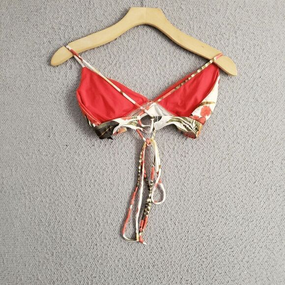 Guess Women's USA Made Hibiscus Bikini Set  Strappy String Bikini Large - Picture 5 of 10